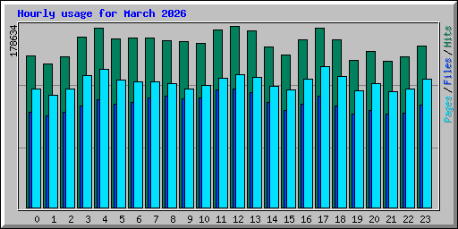 Hourly usage for March 2026